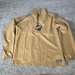 Wild Things Tactical Wind Shirt Jacket Mens XL 1/4 Zip Coyote Brown Climbers New
